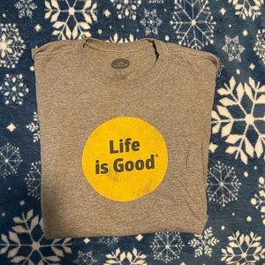 Life is good graphic t shirt
